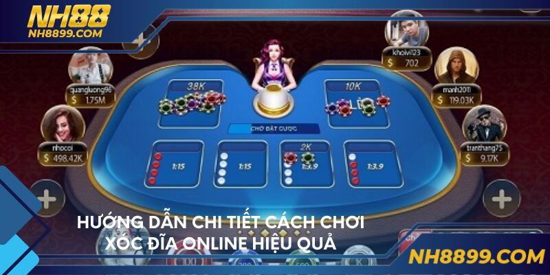 Hướng dẫn chi tiết cách chơi xóc đĩa online hiệu quả