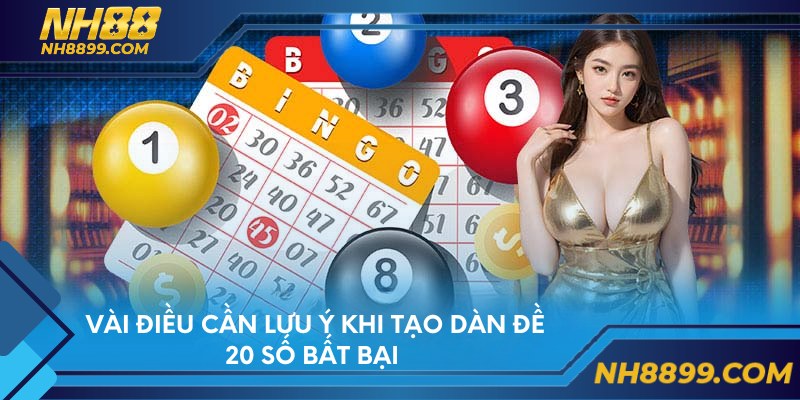 Vài điều cần lưu ý khi tạo dàn đề 20 số bất bại 